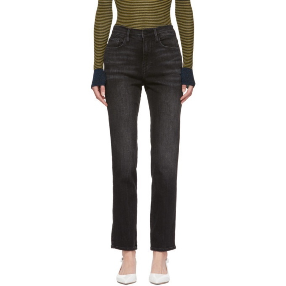 Frame Denim Women's High Rise Black Jeans
SYLVIE SLENDER STRAIGHT